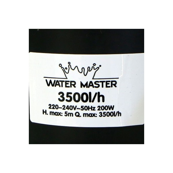 Bomba Sumergible Water Master - 3500 litros por hora - especificaciones