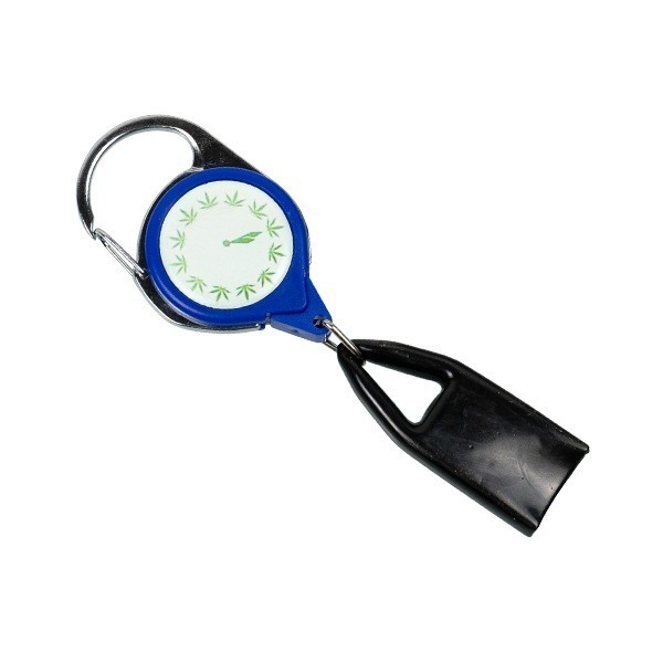 Porta mechero extensible reloj marihuana portamecheros azul