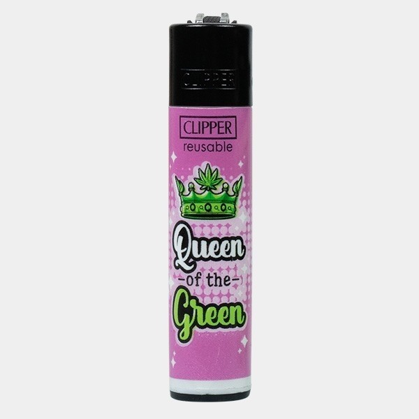 Accendino Clipper Weed Slogan 14 rosa