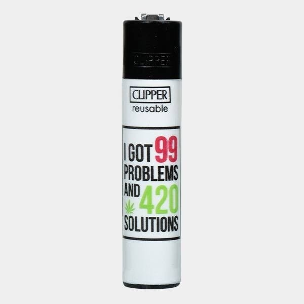 Mechero Clipper Weed Slogan 13 D 2