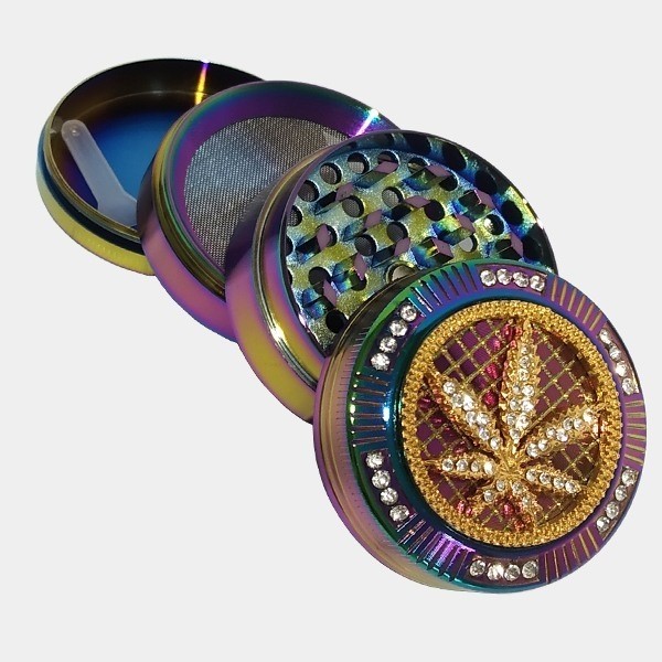 Grinder Rainbow Bling Bling abierto