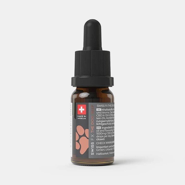 Olio CBD per Cani 10% Manzo Swiss FX