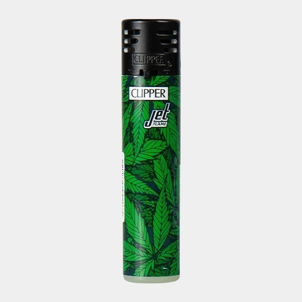 Mechero Clipper Printed Weed Jet Flame