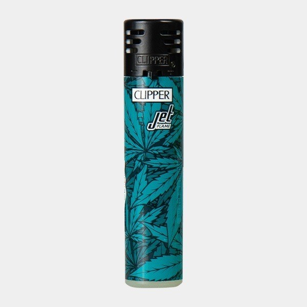 Mechero Clipper Printed Weed Jet Flame 2