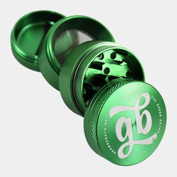 Grinder aluminio GB 4 partes 40mm verde abierto