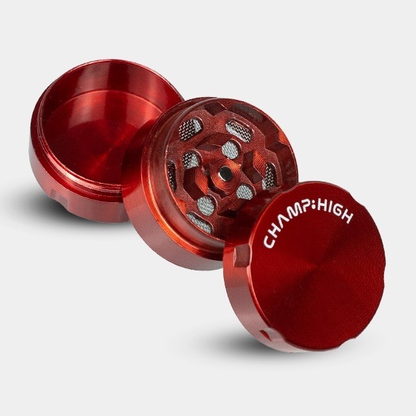 Grinder Mini 3 partes 30mm Champ High rojo