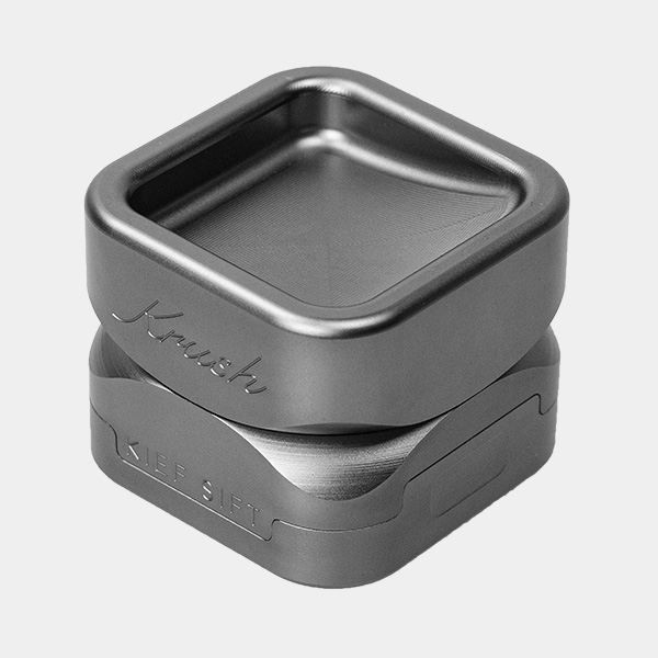 Grinder de Aluminio Krush Kube 3.0 gris cerrado