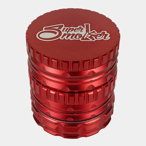 Grinder Doble Aluminio Giza 62mm 5 partes rojo