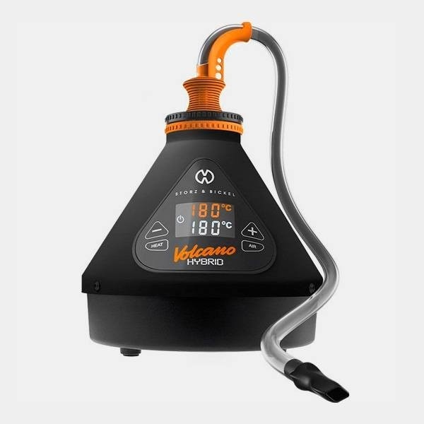 Vaporizador Volcano Hybrid negro boquilla