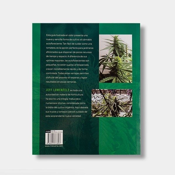 Libro 'Iniciación al Cultivo de Cannabis Autofloreciente' Contraportada