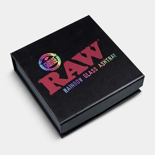 Cenicero RAW Cristal rainbow caja cerrada