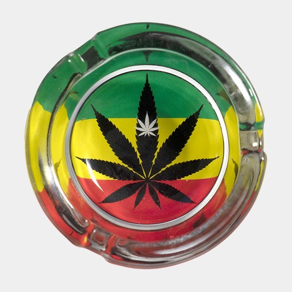 Cenicero de Cristal magic rasta weed