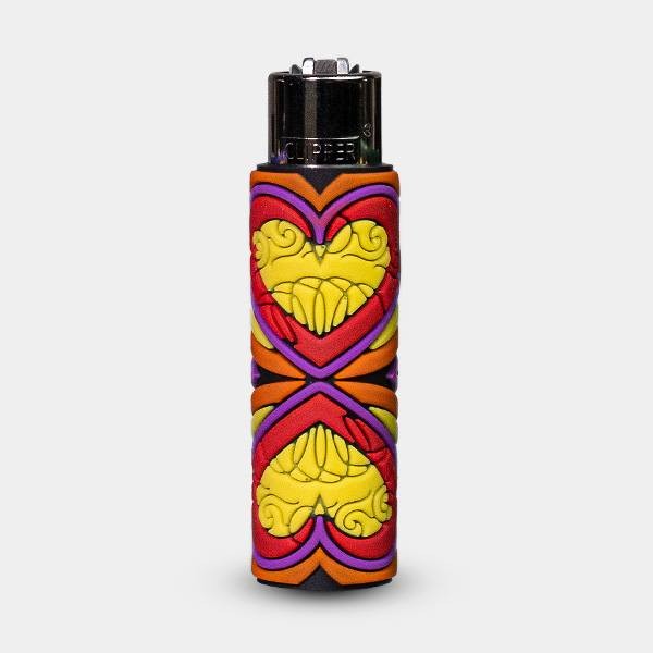 Mechero Clipper Hippie Passion 3 con Funda de Silicona 2