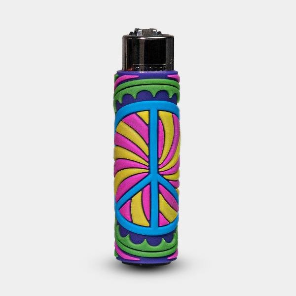 Mechero Clipper Hippie Passion 3 con Funda de Silicona 6